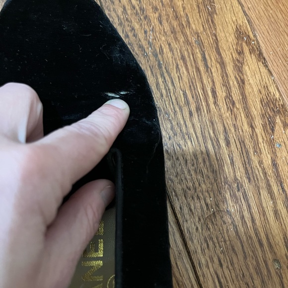 RARE Black Chanel Velvet Loafers 35.5 - Picture 6 of 6